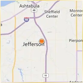 Ashtabula County Technical and Career Location Map Ashtabula County Technical and Career Location Map